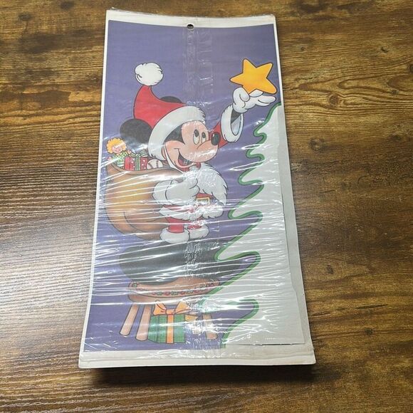 Vintage 1987 Eureka Mickey Mouse 16" Christmas Honeycomb Tissue Centerpiece - Picture 6 of 6